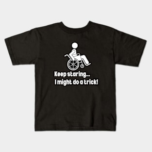 Missing or amputed leg disabled Kids T-Shirt